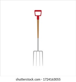 gardening fork. illustration for web and mobile design.
