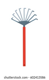 gardening fork tool icon over white background. colorful design. vector illustration