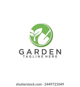 Gardening Garden Landscape Logo Design Vector Template