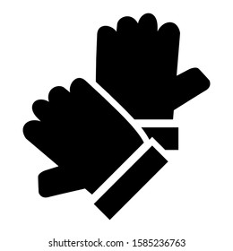 gardening glove icon isolated sign symbol vector illustration - high quality black style vector icons

