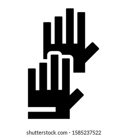 gardening glove icon isolated sign symbol vector illustration - high quality black style vector icons
