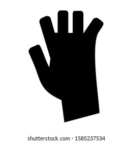 gardening glove icon isolated sign symbol vector illustration - high quality black style vector icons

