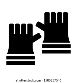 gardening glove icon isolated sign symbol vector illustration - high quality black style vector icons
