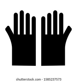 gardening glove icon isolated sign symbol vector illustration - high quality black style vector icons
