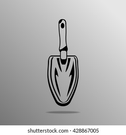 Gardening Hand Tool on the grey background