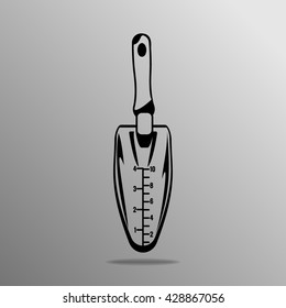 Gardening Hand Tool on the grey background