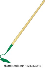 Gardening Hoe Tool Vector Illustration