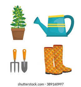 Gardening icon design 