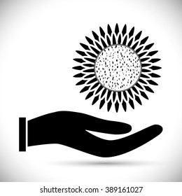 Gardening icon design 
