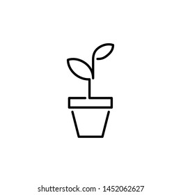 gardening icon design template simple
