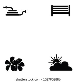 gardening icon set