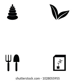 gardening icon set