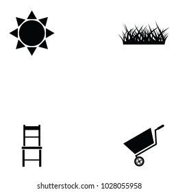 gardening icon set