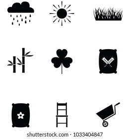gardening icon set