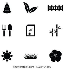 gardening icon set