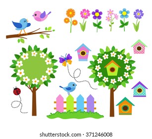 Gardening icon set.