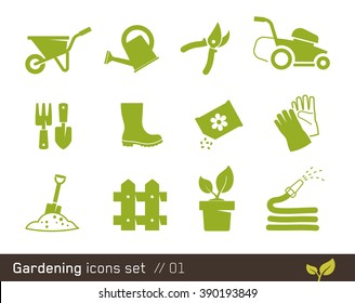 Gardening Icon Set