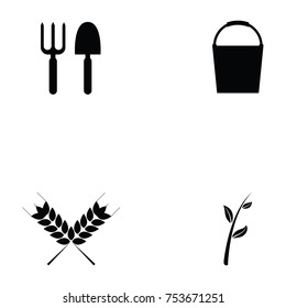 gardening icon set