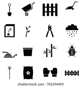 gardening icon set