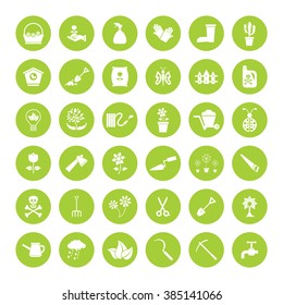 Gardening icon set for Web & Mobile