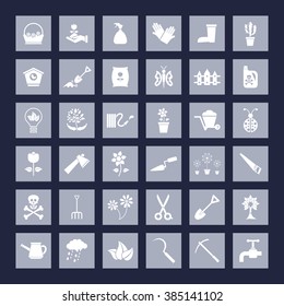 Gardening icon set for Web & Mobile