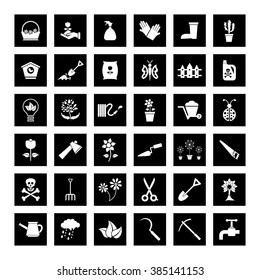 Gardening icon set for Web & Mobile
