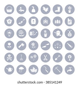 Gardening icon set for Web & Mobile
