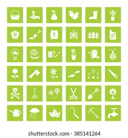 Gardening icon set for Web & Mobile
