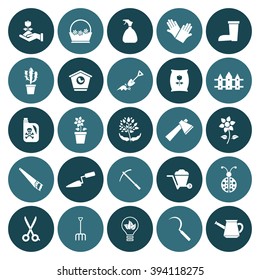 Gardening icon set for Web & Mobile. Eps-10.