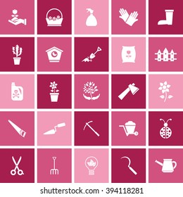 Gardening icon set for Web & Mobile. Eps-10.
