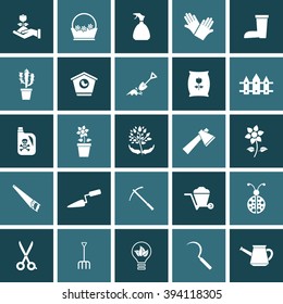 Gardening icon set for Web & Mobile. Eps-10.