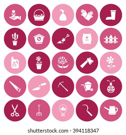 Gardening icon set for Web & Mobile. Eps-10.