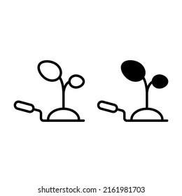 gardening icon. Suitable for website design, logo, app and UI. Based on the size of the icon in general, so it can be reduced.