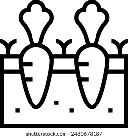 gardening icon. Thin linear style design isolated on white background
