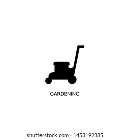 gardening icon vector black design