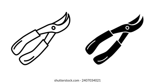 Plantilla de diseño de vectores de iconos de jardinería