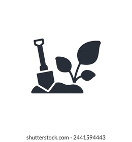 Gardening icon. vector.Editable stroke.linear style sign for use web design,logo.Symbol illustration.