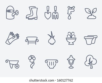 iconos de jardinería