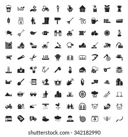 Gardening Icons Set. 