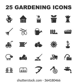 Gardening Icons Set. 