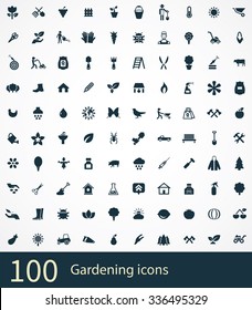 Gardening Icons Vector Set