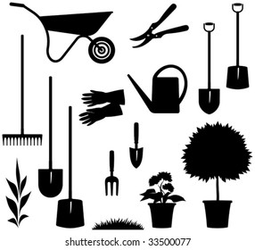 Gardening Items â?? Vector illustration