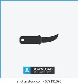 gardening knife icon illustration isolated vector sign symbol