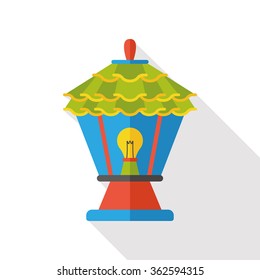 gardening lamp flat icon