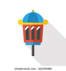 gardening lamp flat icon