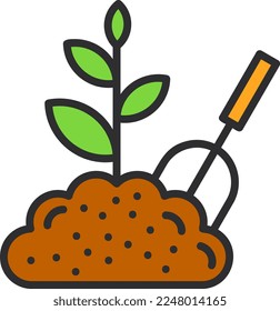 Gardening Line Filled Vector Icon Design