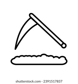 gardening line icon stock illustration 