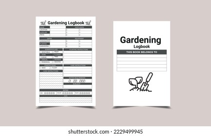 Gardening Log Book and Journal for KDP Interior