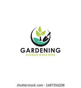 Gardening Logo Design Vector Template