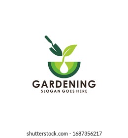 Gardening Logo Design Vector Template